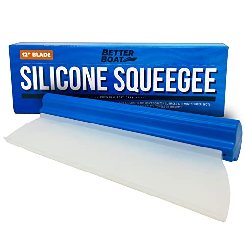 Better Boat Silicone Car Window Squeegee for Boat Windshields, RVs, and Auto Cleaning, Water Blade Wiper and Cleaner for Glass, Mirrors, and Shower Doors - Image 1