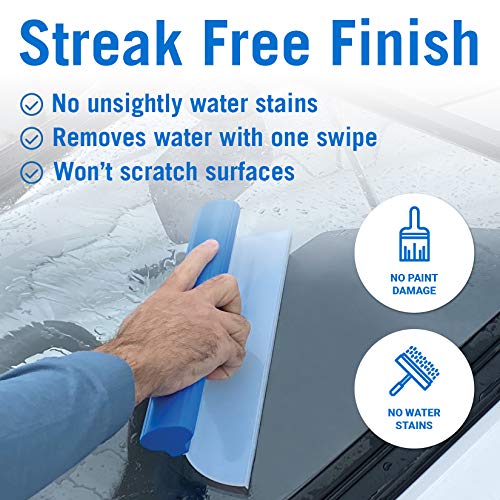 Better Boat Silicone Car Window Squeegee for Boat Windshields, RVs, and Auto Cleaning, Water Blade Wiper and Cleaner for Glass, Mirrors, and Shower Doors - Image 2