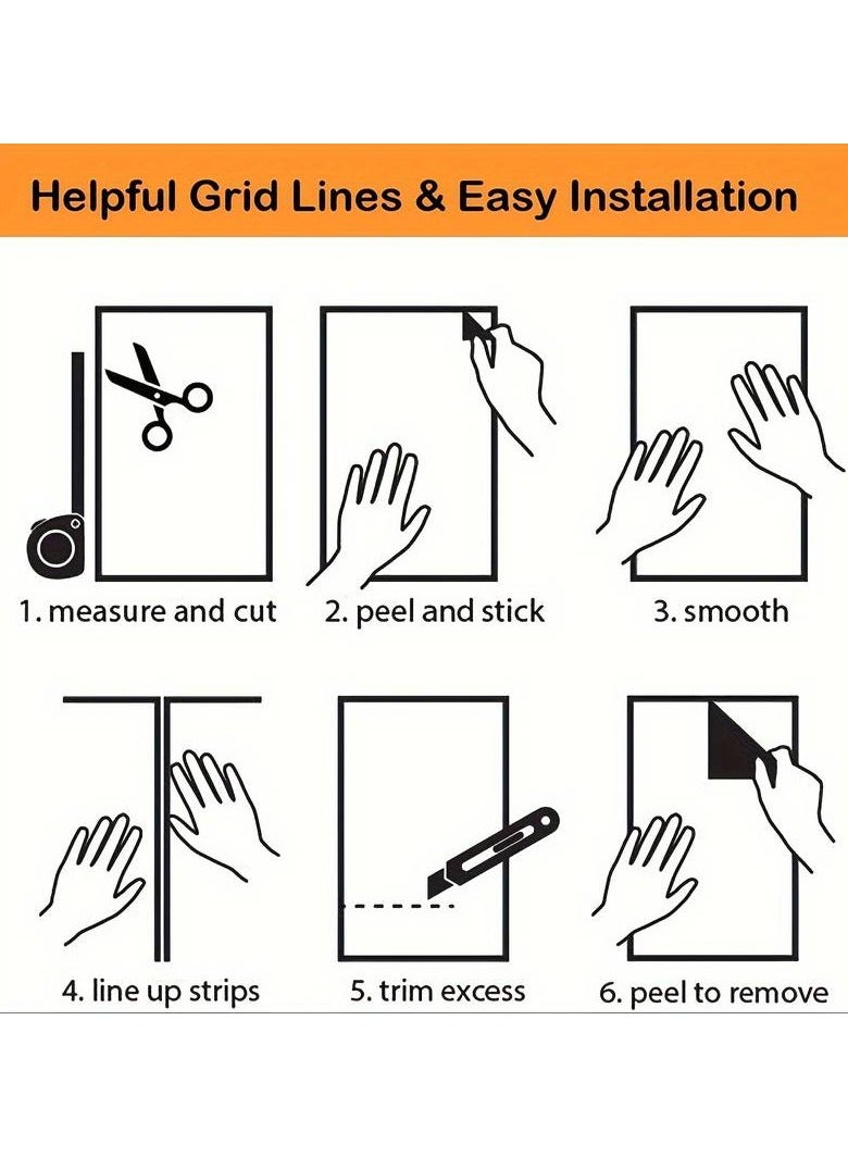 1 Roll, Black and White Marble Wallpaper 11.5" x 79.9" Shiny Thicken Granite Look Waterproof - Image 3