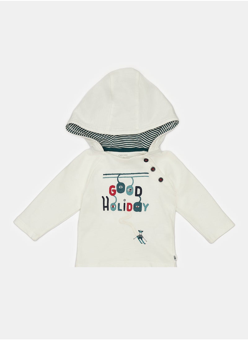 OBAIBI White T-Shirt for Boys  - Image 1