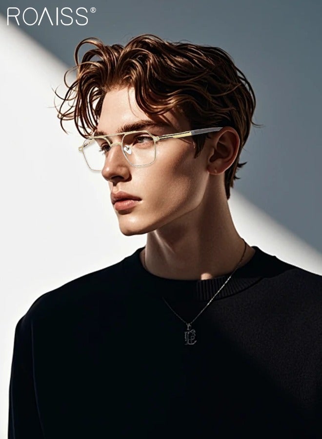 رويس مجموعة نظارات شمسية 3 في 1 مستقطبة مغناطيسية قابلة للتثبيت، نظارات حجب الضوء الأزرق مع عدسة مستقطبة مغناطيسية وعدسة رؤية ليلية مغناطيسية، نظارات قيادة متعددة الاستخدامات للاستخدام ليلاً ونهارًا للرجال - Image 3