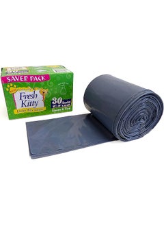 Super Thick Durable Easy Clean Up Jumbo Scented Litter Pan Box Liners Bags With Ties For Pet Cats 30 Ct