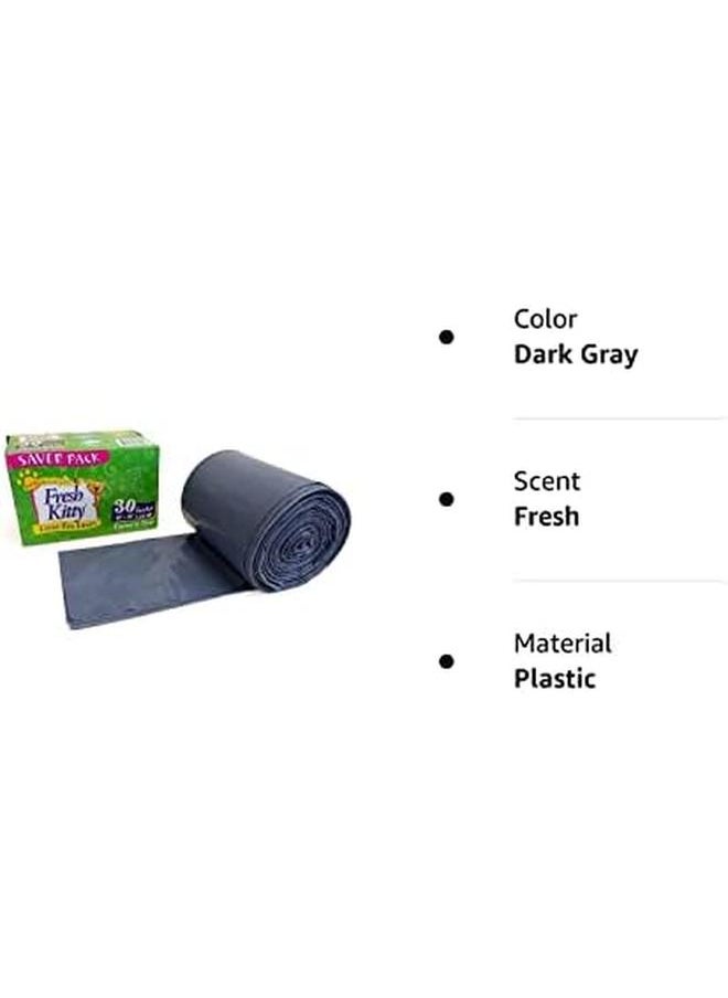 Generic - Super Thick Durable Easy Clean Up Jumbo Scented Litter Pan Box Liners Bags With Ties For Pet Cats 30 Ct - Image 1
