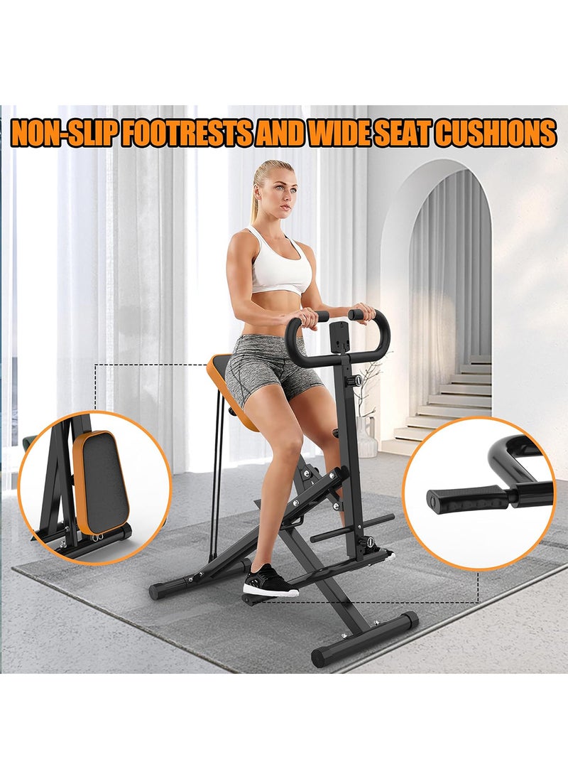 Multi-Functional Electronic Display Abdominal & Squat Trainer - Foldable Home Fitness Equipment