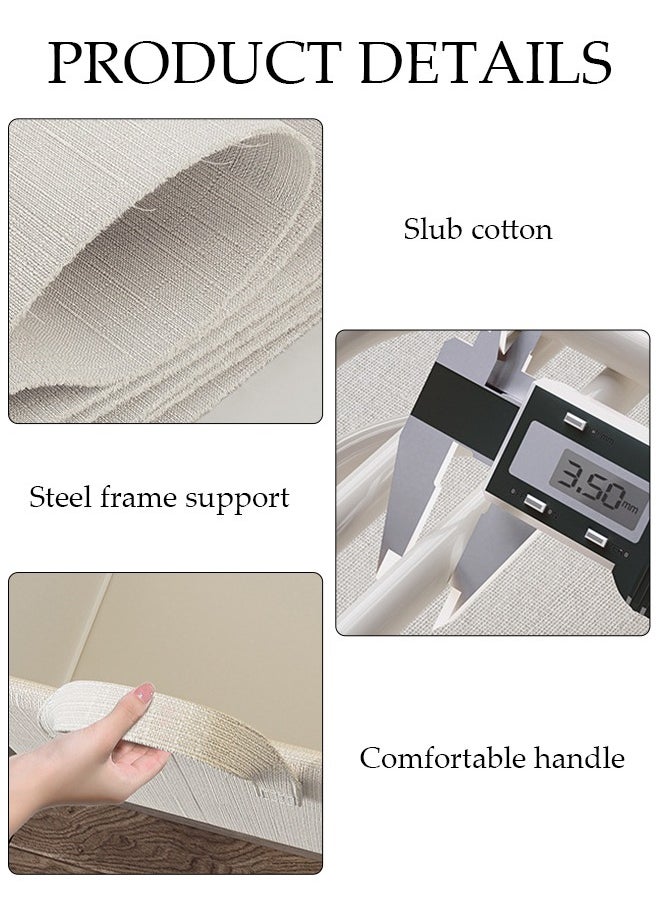 DUNISO 3pcs Wardrobe Clothes Organizer Foldable Closet Storage Organizer for Clothes Jeans Washable Closet Storage Boxes with Carrying Handles Cube Storage Bin for Home Bedroom Office  - Image 3