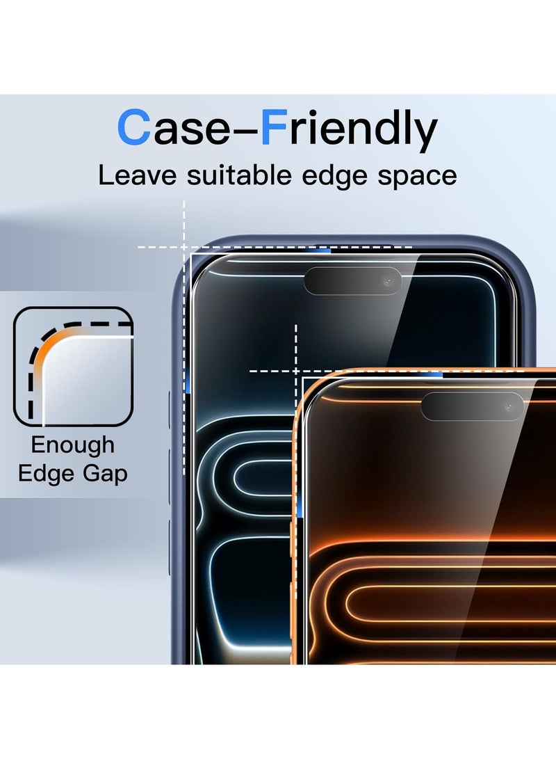CAISLES Tempered Glass Screen Protector for iPhone 17 Pro 6.3-Inch - Ultra Clear, Scratch Resistant, and HD Clear Screen Guard(Privacy) - Image 5
