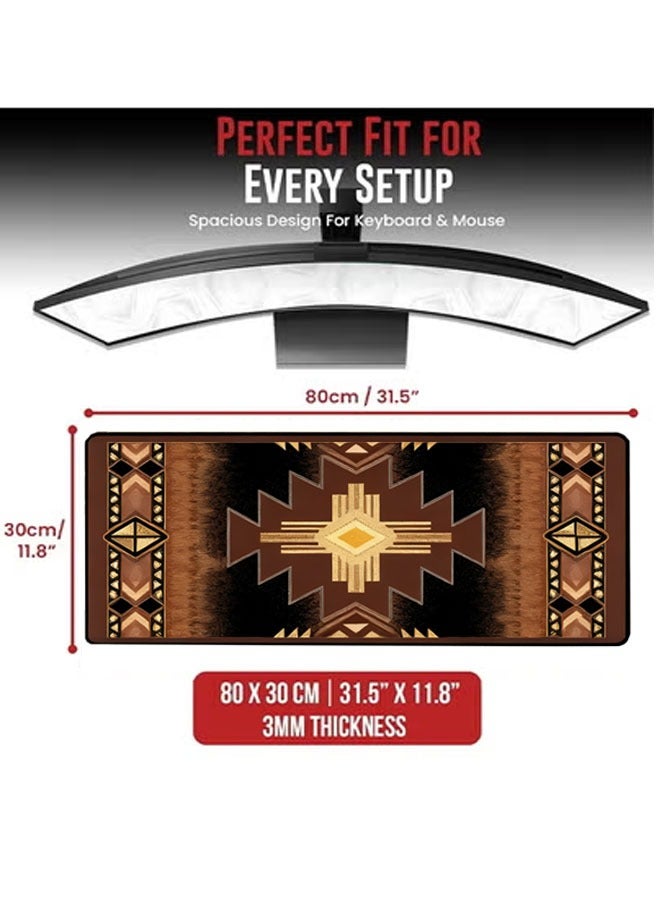 Gaming Laptop Mouse Pad Gaming Mouse Pad Big Desk Pads Pc Keyboard Non-slip Thicker Supper Rubber Table Mat Mouse Pads Edges Design for Mouse and Keyboard,Gaming Home and Working Office800 x 300 x 3mm - Image 3