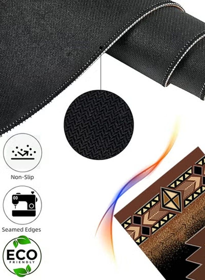 Gaming Laptop Mouse Pad Gaming Mouse Pad Big Desk Pads Pc Keyboard Non-slip Thicker Supper Rubber Table Mat Mouse Pads Edges Design for Mouse and Keyboard,Gaming Home and Working Office800 x 300 x 3mm - Image 5