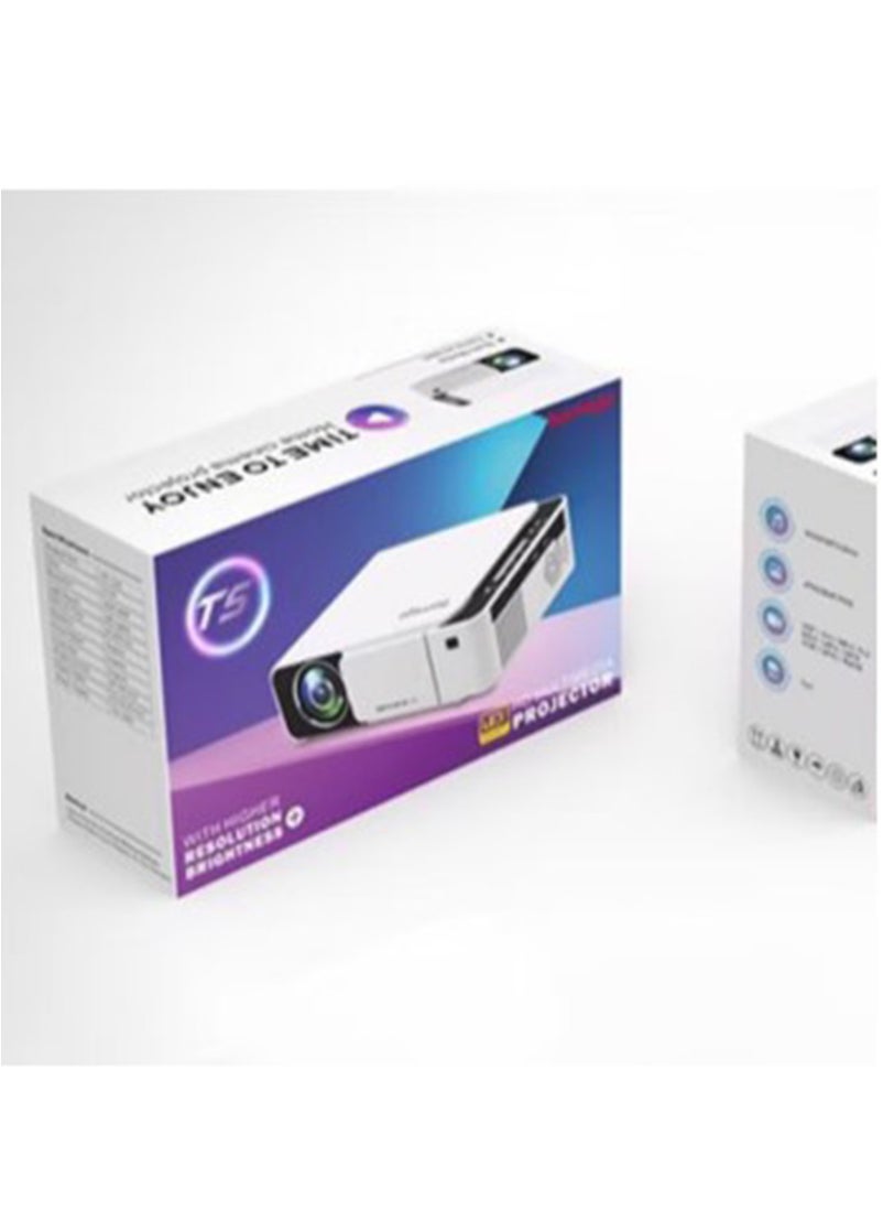 borrego - Borrego T5 Ultra Portable WIFI LED Projector 2200 Lumens 30K Hours Multicolor With Higher Resolution Brightness - Image 1