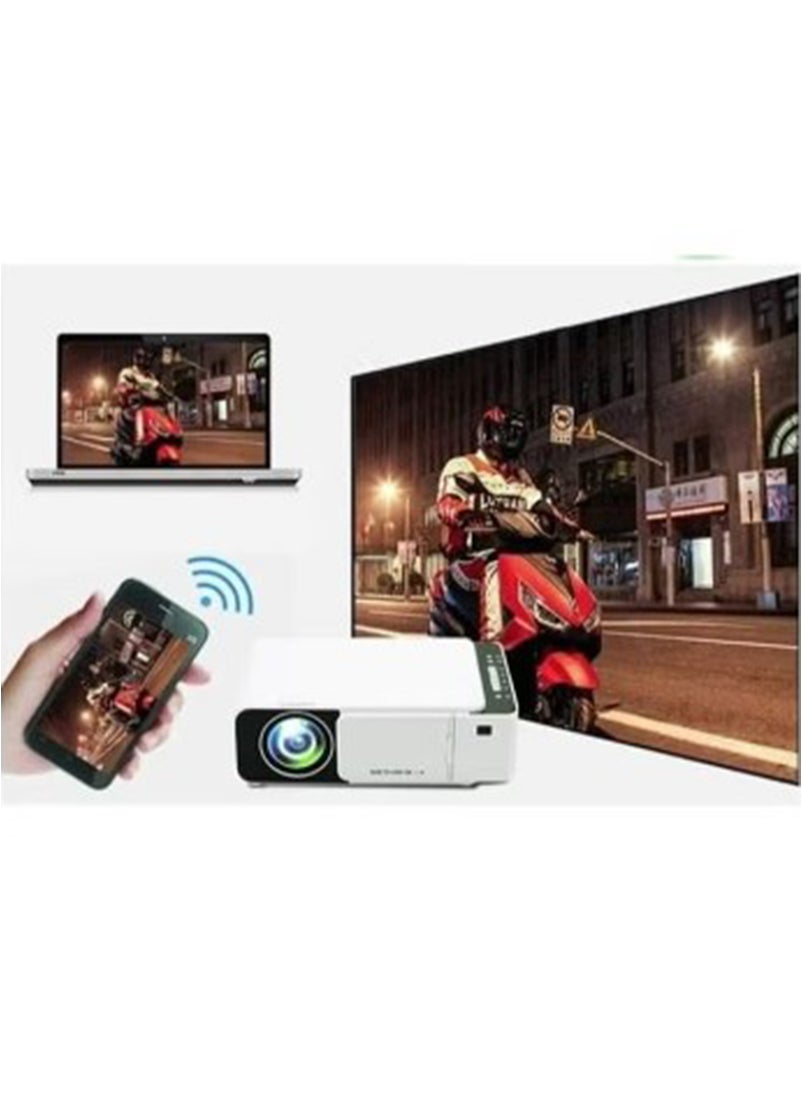 borrego - Borrego T5 Ultra Portable WIFI LED Projector 2200 Lumens 30K Hours Multicolor With Higher Resolution Brightness - Image 1