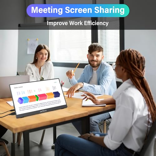 InnoView 15.6'' Portable Monitor for Laptop Built-in 90° Adjustable Stand Without Bag FHD 1080P USB-C Travel Monitors HDR IPS Portable Laptop Monitor for MacBook PC Xbox PS4/5 Switch - Image 4