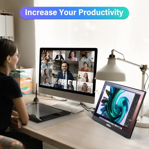 InnoView 15.6'' Portable Monitor for Laptop Built-in 90° Adjustable Stand Without Bag FHD 1080P USB-C Travel Monitors HDR IPS Portable Laptop Monitor for MacBook PC Xbox PS4/5 Switch - Image 5