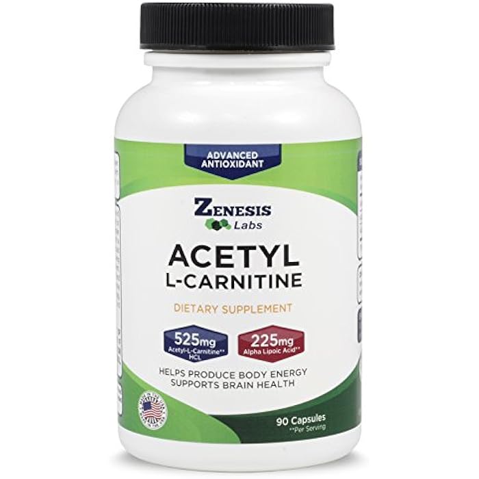 Zenesis Labs Acetyl L-Carnitine with Alpha Lipoic Acid - 90 Capsules - Image 1