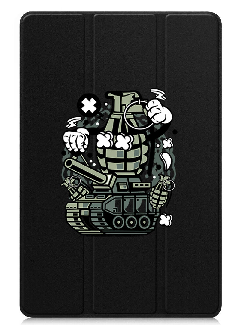 Theodor Protective Flip Case For Apple iPad Air 11 (2024) With Trifold Stand Auto Wake Sleep Shockproof Cover grenade - Image 1