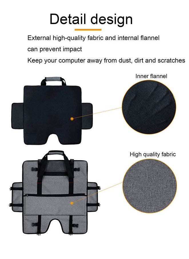 Muyixin - Carrying Case for 24in LCD Screens, Monitors, With Fleece Lining and Handle Strap - Image 1