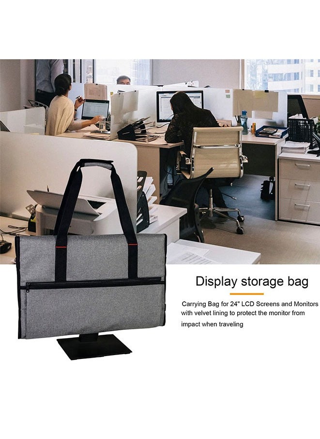 Muyixin - Carrying Case for 24in LCD Screens, Monitors, With Fleece Lining and Handle Strap - Image 1