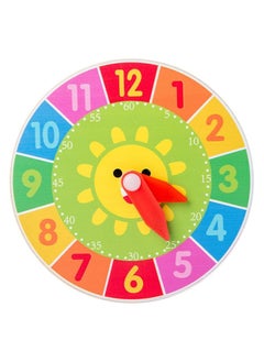 Vitacelli Wood Toys Kids Playset Toys for Kids  Educational Toys Kids craft Playset Clock Toy for Kids Wood Clocks Learning Toy Wooden Cartoon Accessories Child  - Image 1
