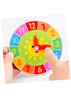 Vitacelli Wood Toys Kids Playset Toys for Kids  Educational Toys Kids craft Playset Clock Toy for Kids Wood Clocks Learning Toy Wooden Cartoon Accessories Child  - Image 2