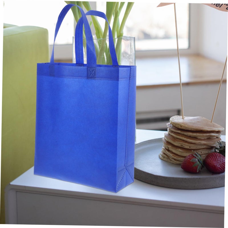 Blue Large Capacity Non Woven Tote Bag for Travel and Storage - Image 5