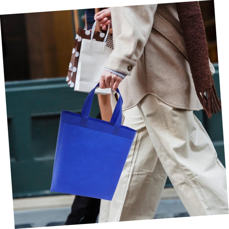 Blue Large Capacity Non Woven Tote Bag for Travel and Storage - Image 3