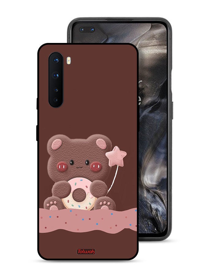 Tolwak OnePlus Nord Protective Case Cover Donut Bear - Image 1