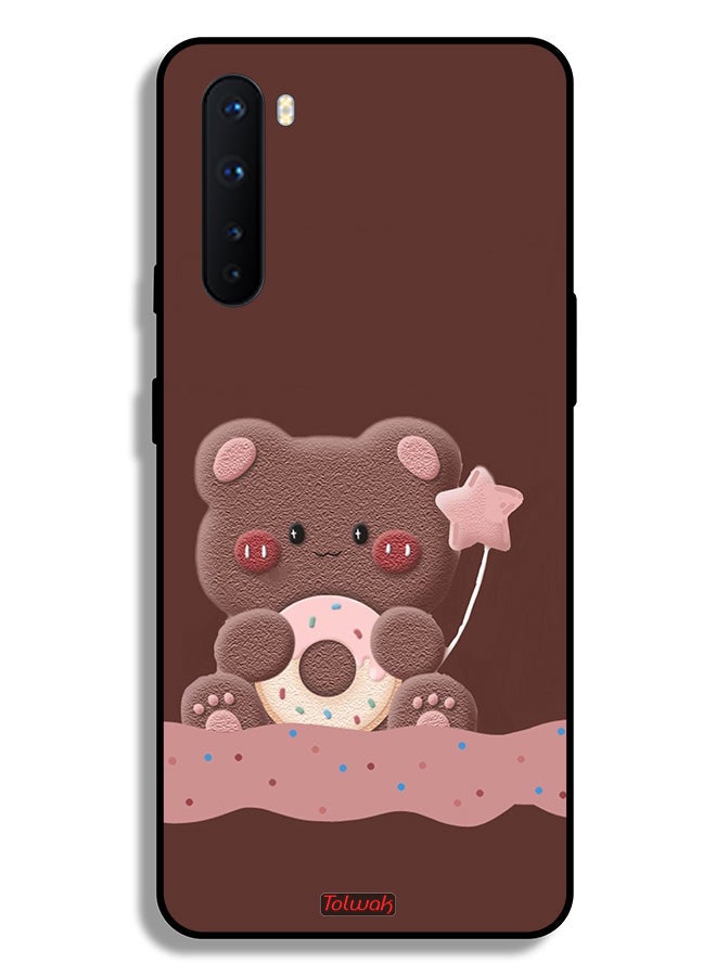 Tolwak OnePlus Nord Protective Case Cover Donut Bear - Image 2