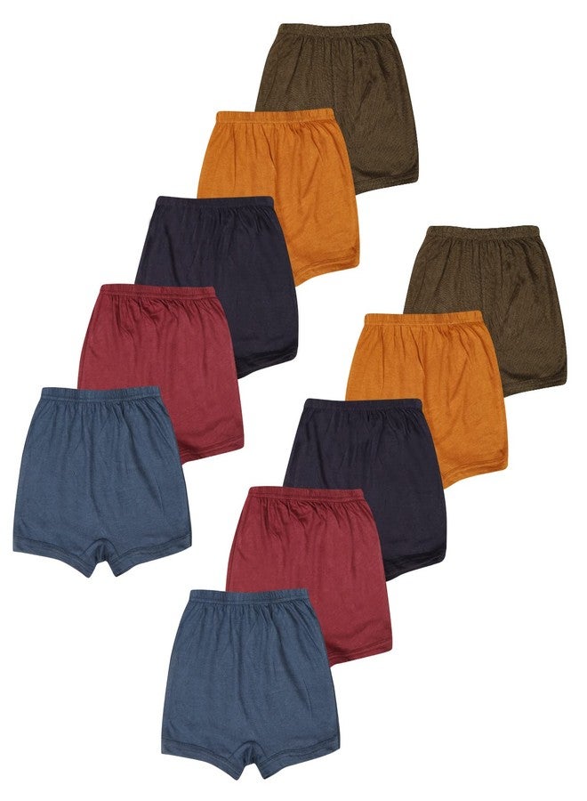 Pride Apparel Cotton Boys Trunk Pack of 10 (6-9 Months) Multicolour - Image 1