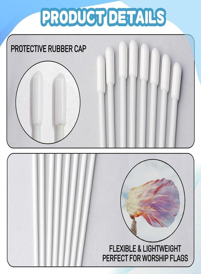 Baisdan 35.43" Fiberglass Flexible Rods for Worship Flags, Flexi Rod for Praise Dance Flags, Flexible Flag Pole, 20Pack - Image 3