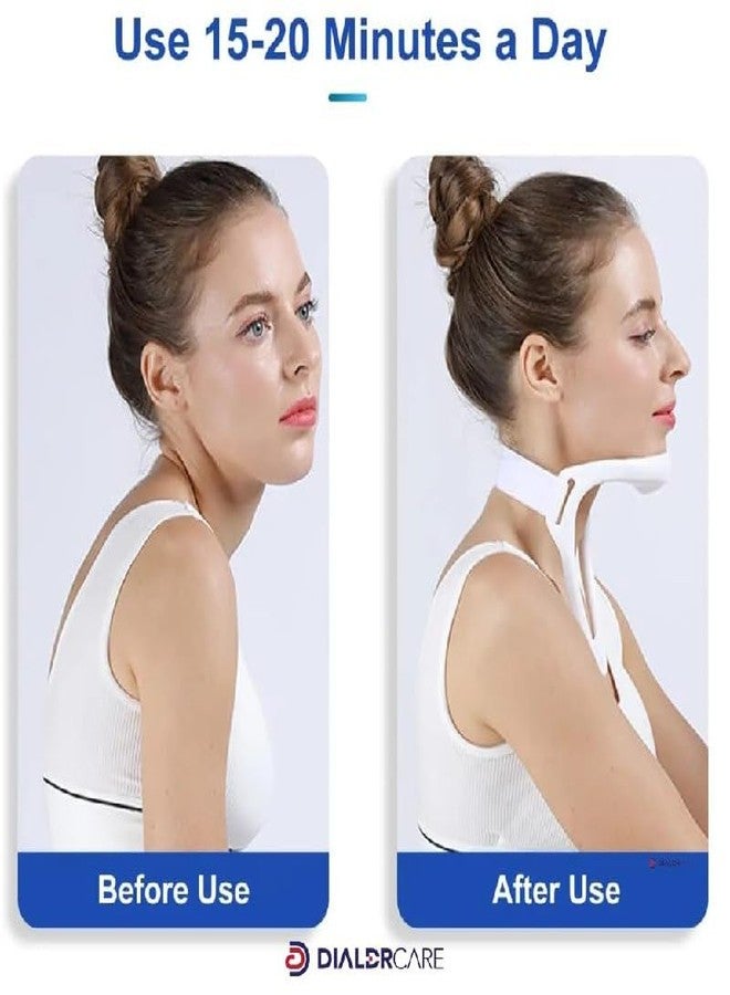 SHOPECOM دعامة رقبة من SHOPECOM، دعامة رقبة للفقرات العنقية، طوق بلاستيكي للفقرات العنقية لتخفيف آلام الرقبة، دعامة للرقبة لتخفيف آلام العمود الفقري والضغط، دعامة للفقرات العنقية مناسبة لليوجا والمنزل والمكتب - Image 3