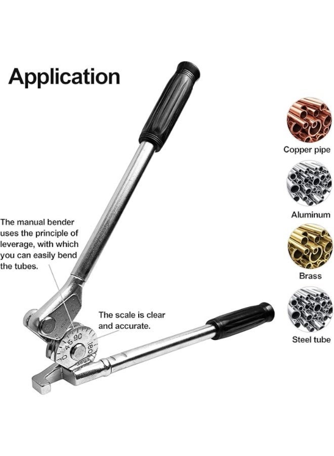 M MIAOYAN HFS(R) 1/2" outer diameter manual pipe bender, 180° bend, suitable for air conditioning refrigeration repair, can bend soft copper and aluminum pipes. - Image 4
