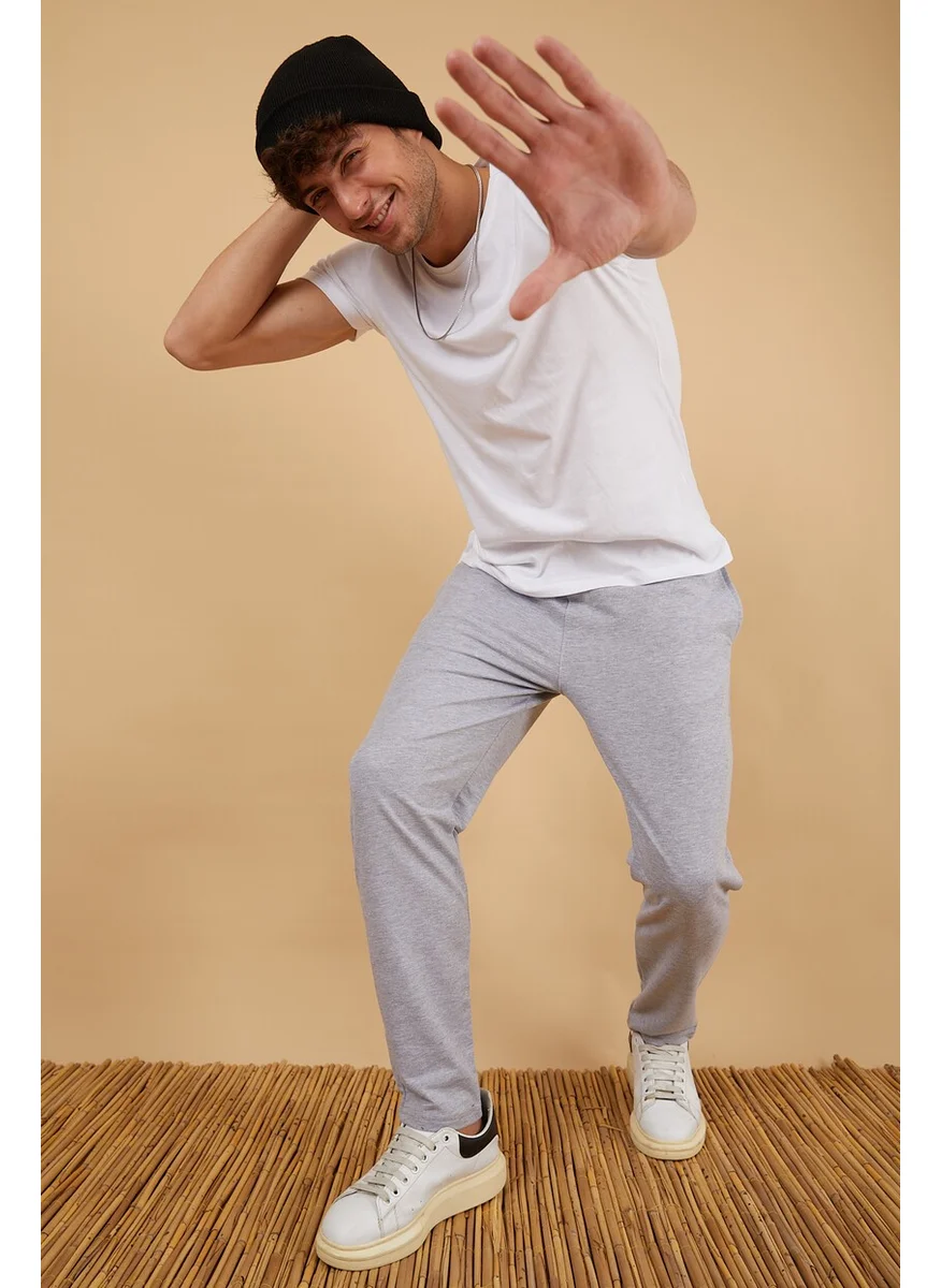 توينتي3 Men Regular Fit Straight Leg Basic Sweatpants