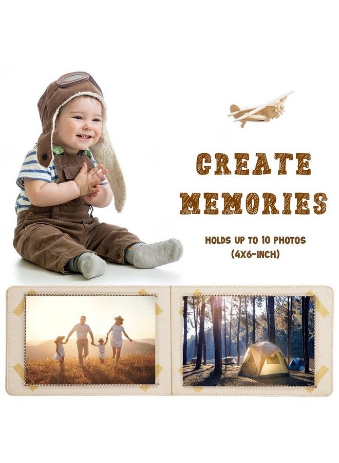 Urban Kiddy ™ My First Adventure Book ; Baby Photo Album ; Soft Baby Book First Year Baby Album Gift Set For Newborn Toddler & Kids Baby Shower Memory Album Holds 4X6 Photos - Image 4