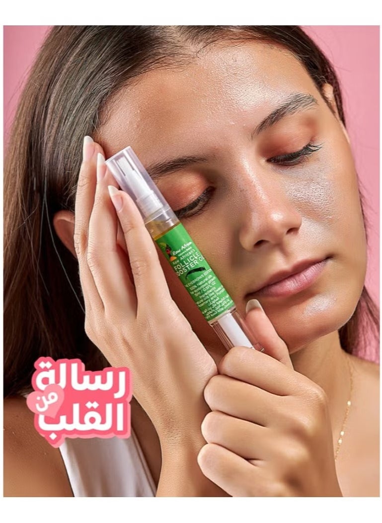 Raw African Follicle Booster Oil Promotes Growth Eyebrows Eyebrows Treatment Pure Natural Oils Prevents Hair Loss with Rosemary Sweet Almond  (15ml)  - Image 3