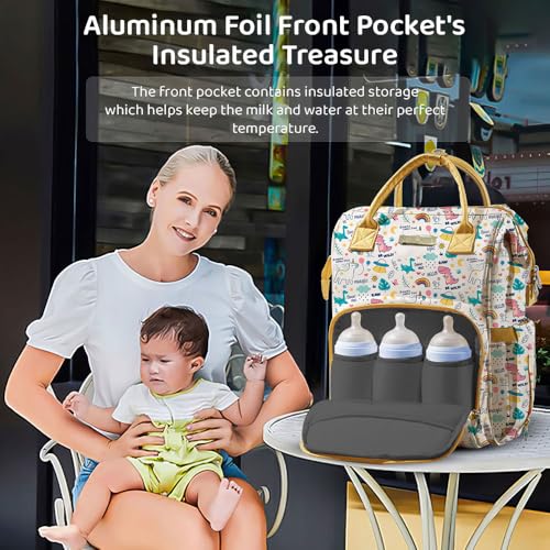 StarAndDaisy Diaper Bag/Diaper Bag for Mothers for Travel, 28L Waterproof Baby Bag for Mother Travel with 15 Multipurpose Pockets - Image 4