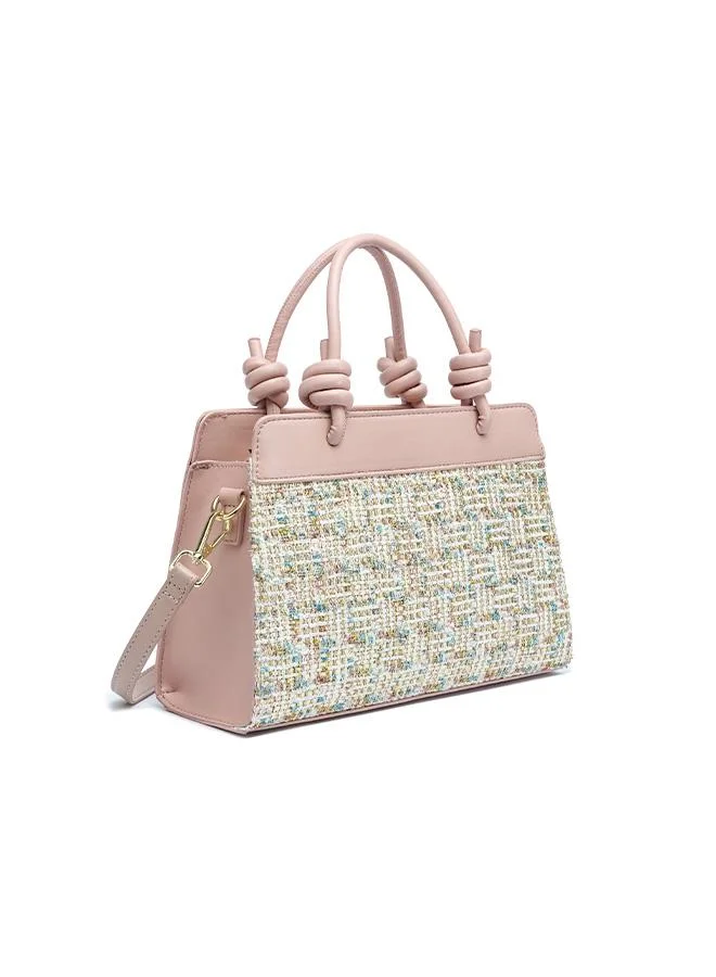 فايور Knotted-Handle Tweed Tote Bag DR 007