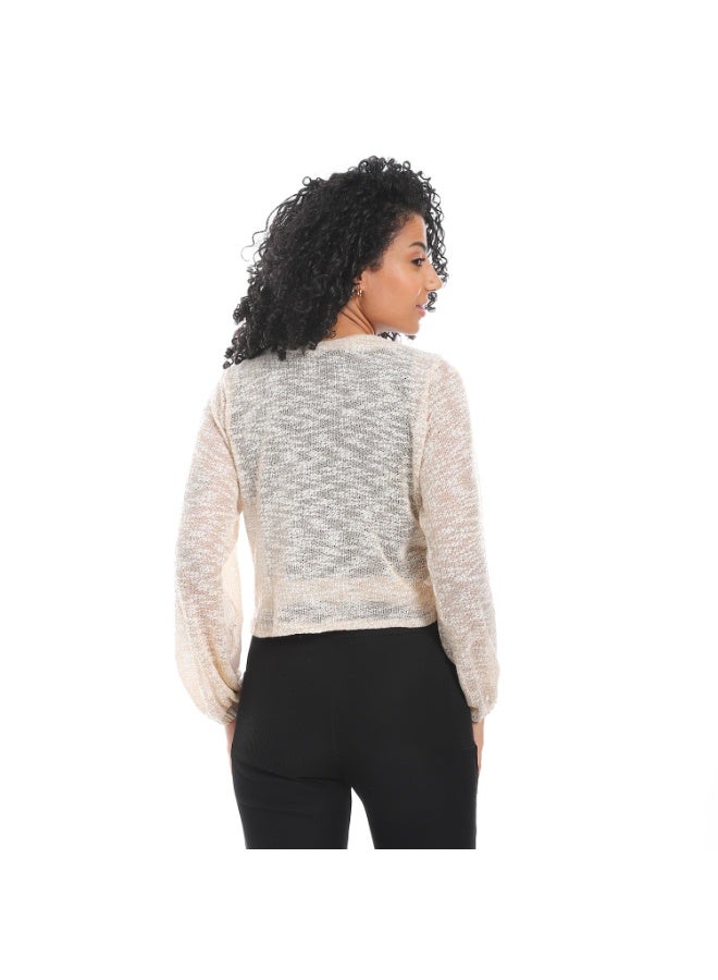 Caesar Women's wrap blouse with waist belt  - Image 4