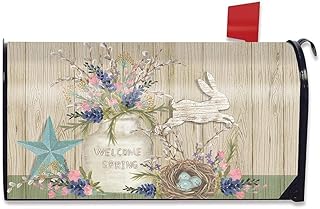 Briarwood Lane Briarwood Lane Gifts of Spring Primitive Magnetic Mailbox Cover Floral Mason Jar Standard  - Image 1