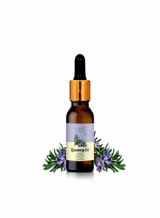 Young Chemist Rosemary Essential Oil - 30ml | Premium, Pure & Potent for Memory Boost, Hair Growth & Pain Relief | Ideal for Aromatherapy, Skin Care & Diffusing - Image 1