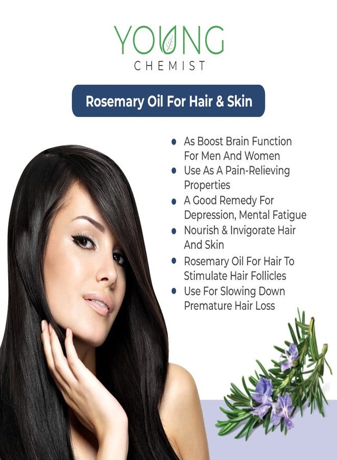 Young Chemist Rosemary Essential Oil - 30ml | Premium, Pure & Potent for Memory Boost, Hair Growth & Pain Relief | Ideal for Aromatherapy, Skin Care & Diffusing - Image 3