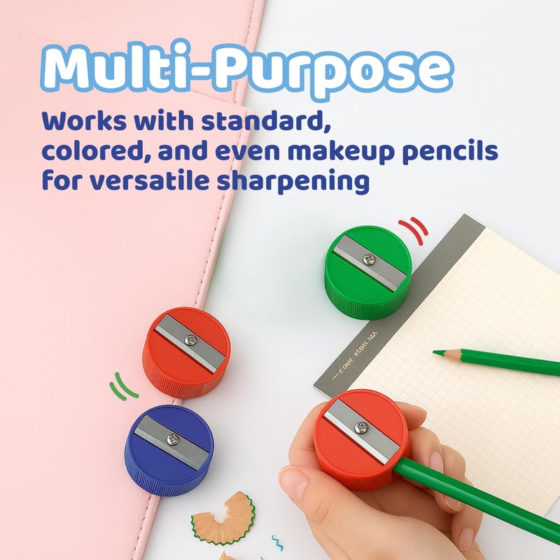 Neliblu Pencil Sharpeners - Plastic Pencil Sharpener for Kids with Metal Blades - Portable and Colored Manual Pencil Sharpener - Back to School Essential - Bulk Pack of 120 - Image 4