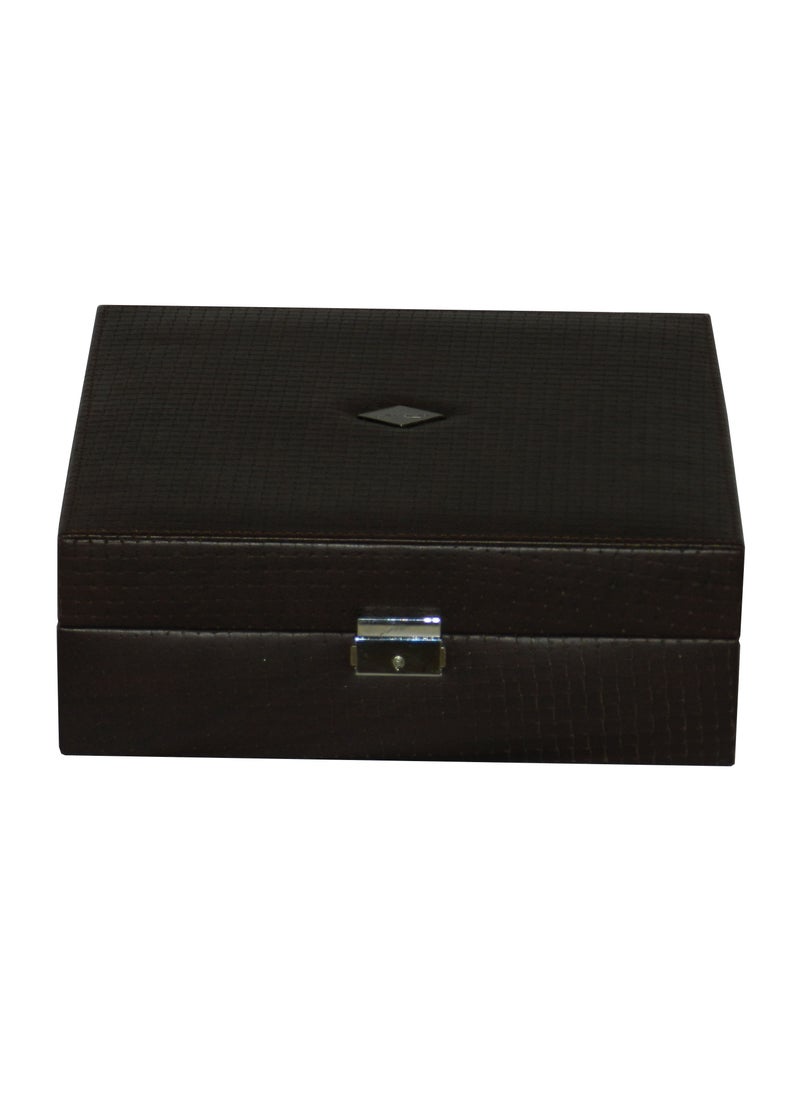 LAVERI LEATHER - Laveri Watch Box for Men Women (12 Slots), Premium  Leather Watch Case  Organizer with Lock, Removable Pillow - Image 1