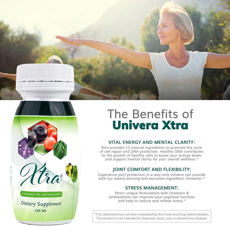 Univera Xtra Minis Multimineral fruites Complex 15 Natural Ingredients Stress Management Focus  Clarity Joint Comfort Antioxidant Protection  338 Fl Oz Pack of 20 - Image 5