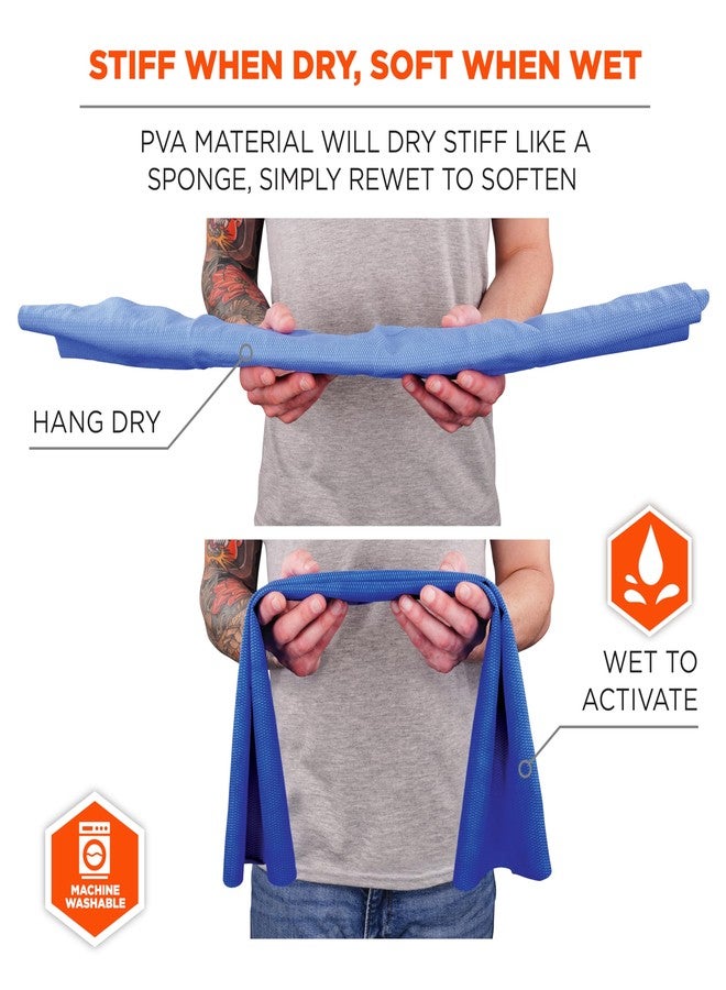 Ergodyne منشفة تبريد تبخيرية إيرغوداين تشيل-إيتس 6602، زرقاء 13 بوصة × 29.5 بوصة - Image 4