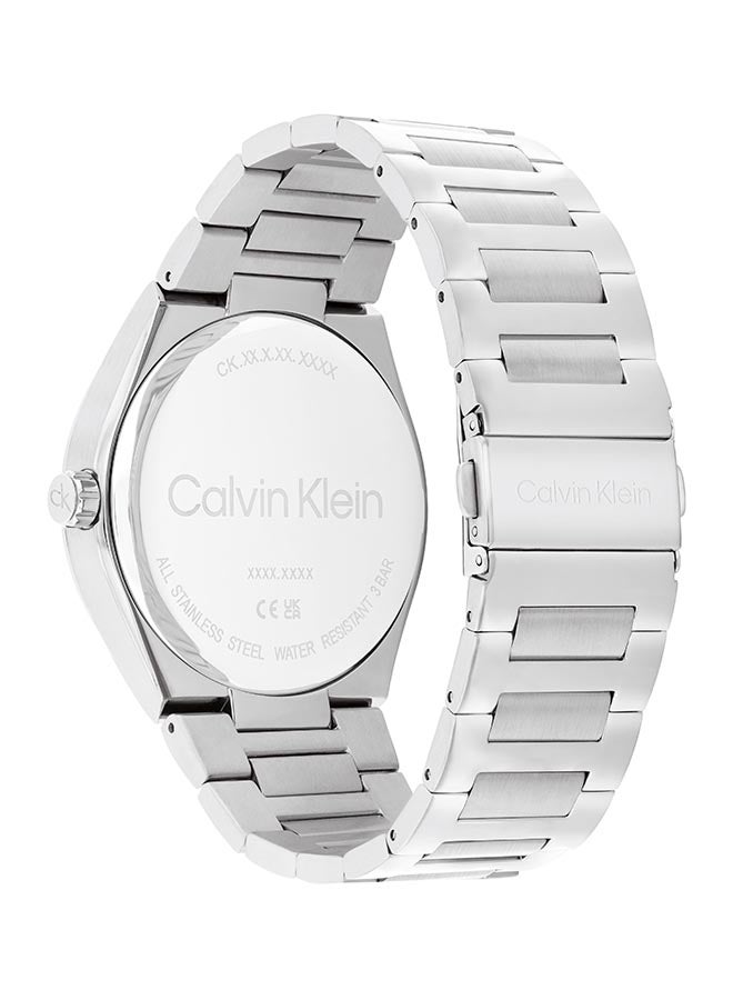 CALVIN KLEIN ROUND ANALOG MEN'S BLUE CASE WATCH - 25200488 - Image 3