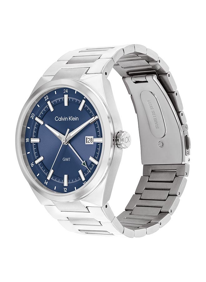 CALVIN KLEIN ROUND ANALOG MEN'S BLUE CASE WATCH - 25200488 - Image 2