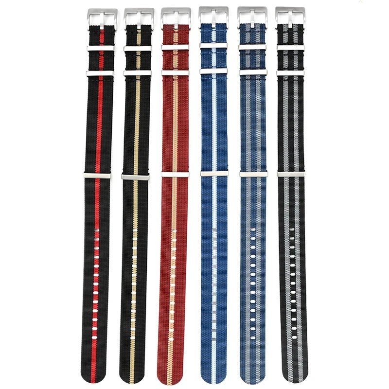 Bluejw Premium Ribbed Nylon Watch Straps 20mm 22mm Replacement Band for Men – Durable Comfort-Fit Strap to Replace the Watch Strap on Moonswatch and Similar Models - Image 3