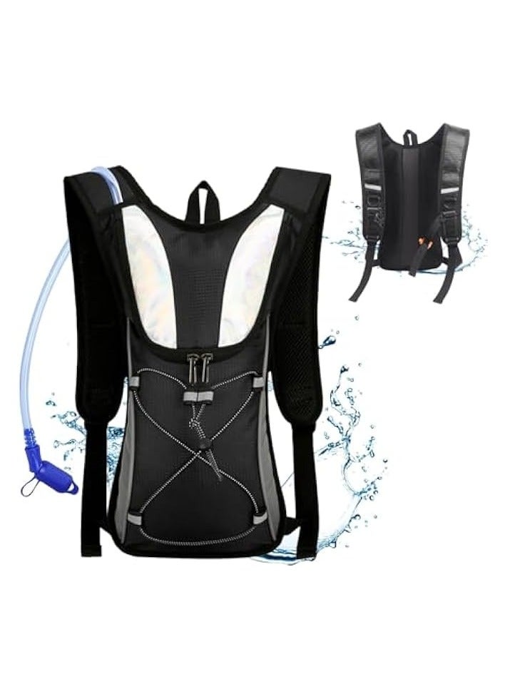 Green Tiger Hydration Backpack Adjustable Vest, Splashproof Shoulder Bag Cycling Backpack for Men & Women, Running Backpack with Night Reflective Strip Outdoor Bicycle Riding Hiking Mountaineering Touring - Image 1