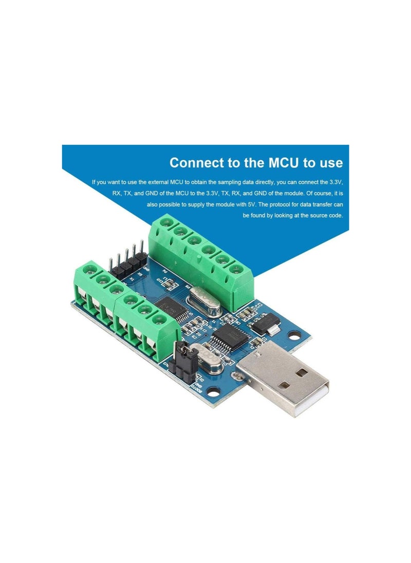 Mini USB Data Acquisition ADC Module,USB Interface 10 Channel 12Bit STM32 Communication ADC Module