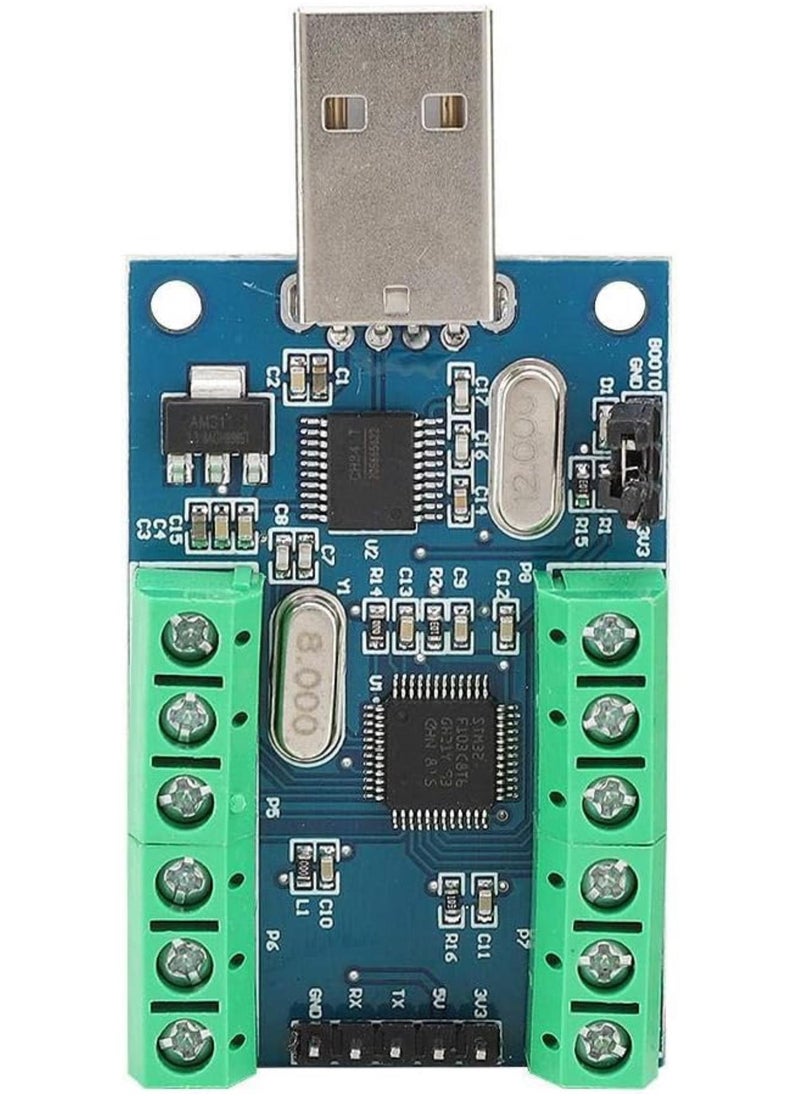 Mini USB Data Acquisition ADC Module,USB Interface 10 Channel 12Bit STM32 Communication ADC Module