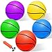 Iyoyo Mini Basketball Set 5 Pack 6 Small Balls with Pump Over The Door Mini Hoop Replacements Toy for Toddlers Kids Teenagers Pool Indoors Outdoors - Image 3